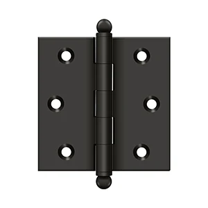 Deltana 2-1/2″ x 2-1/2″ Hinge With Ball Tips, Oil Rubbed Bronze