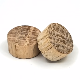 Wood Plug Flat Head 3/8" Diameter Oak, Multiples of 1000