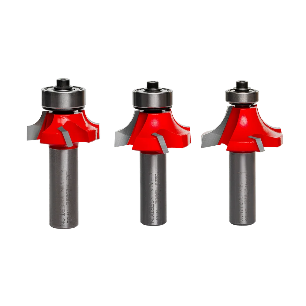 Freud Industrial Carbide 3 Piece Round/Over Beading Set 1/2″ Shank