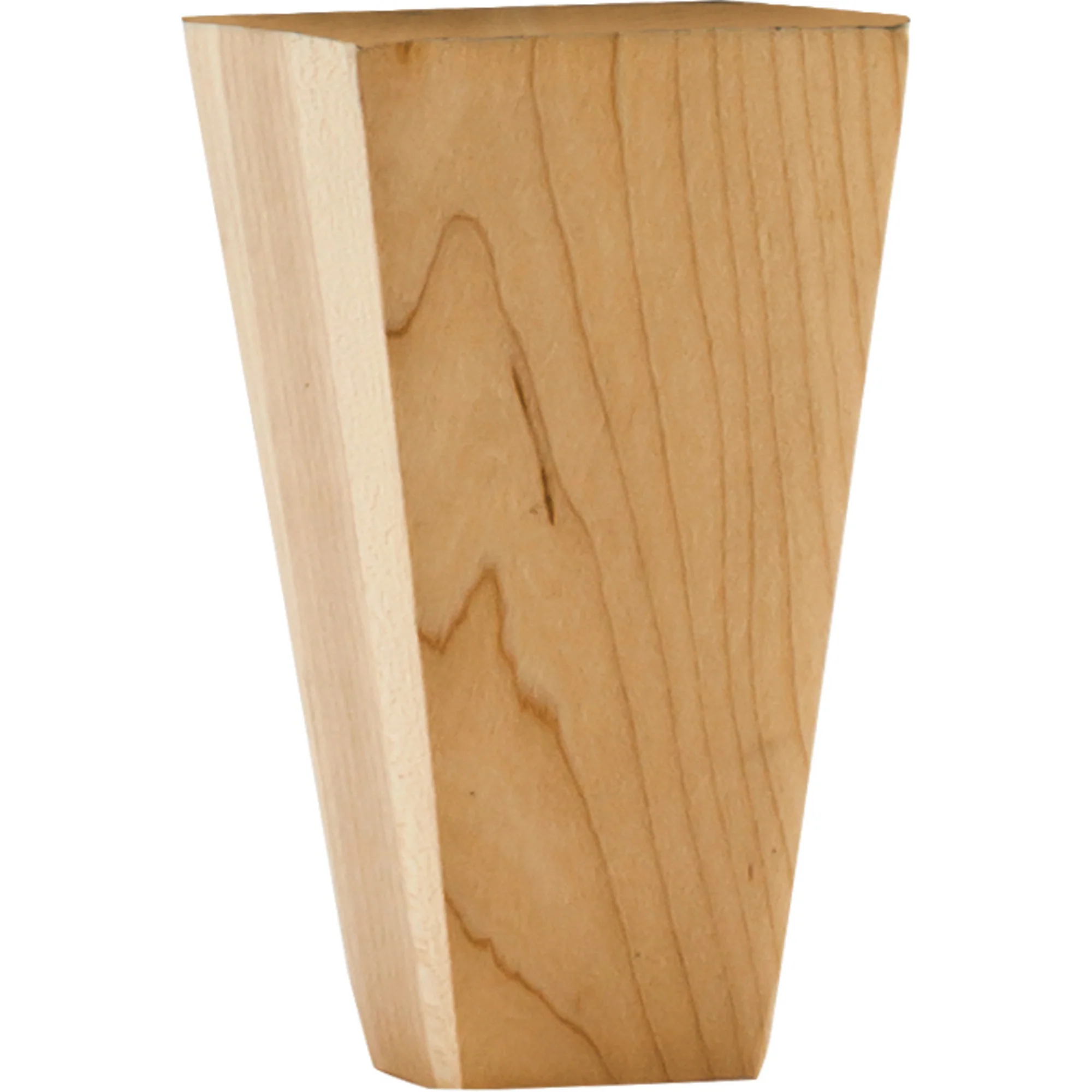 Hardware Resources Square Tapered Shaker Bun Foot Oak 4-1/2″ Length