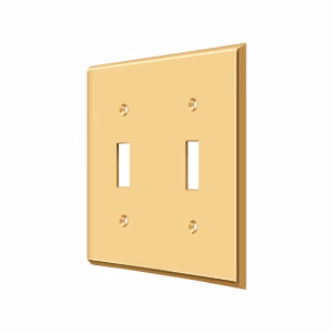 Deltana Switch Plate Standard PVD Double Style