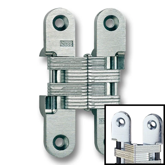 SOSS Hinge #212 3-3/4″ Over All Height, Satin Chrome