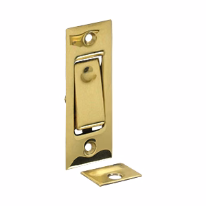 Deltana Pocket Door Bolts Jamb Bolt, Polished Brass