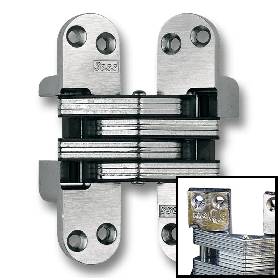 SOSS Hinge #218 4-5/8″ Over All Height, Bright Nickel
