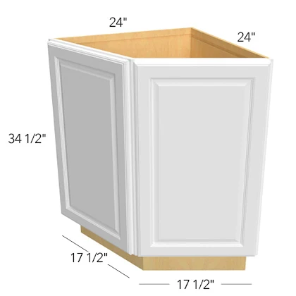 Base Return Angle 24 W X 34-1/2 H X 24 D- Hallmark Frost by Fabuwood
