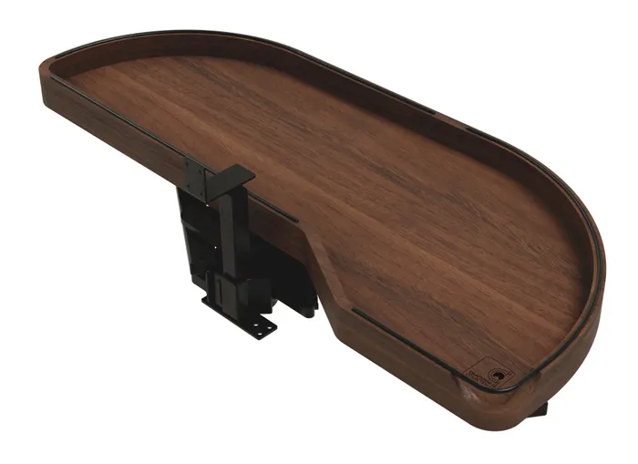 Craftsman Collection Solid Walnut Single-Tier Girasolo With Soft-Close