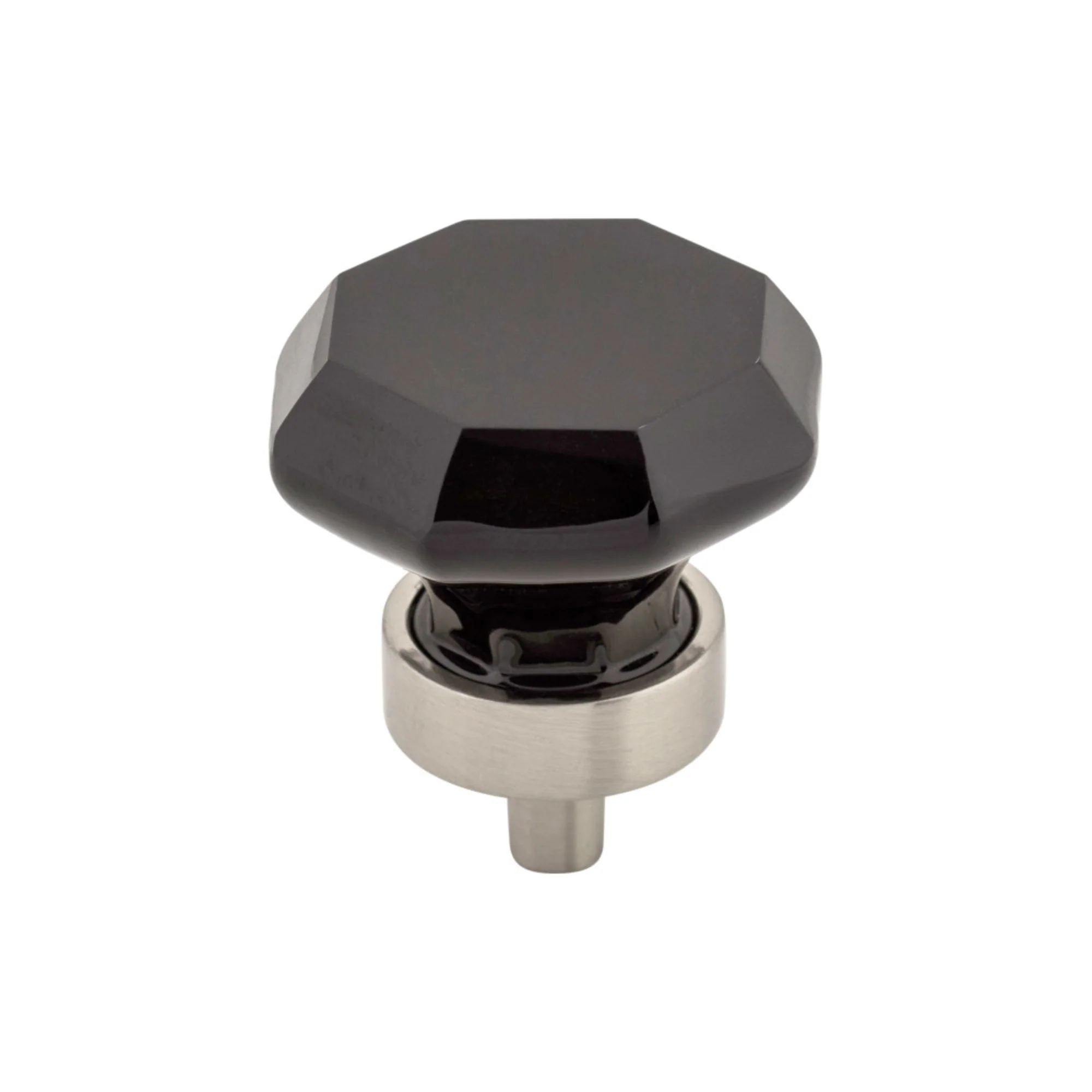 Top Knobs Black Octogan Crystal Knob