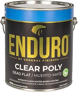 Clear Poly Enduro Clear Poly, Dead Flat, Gallon
