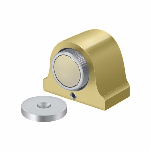 Deltana Magnetic Dome Stop, Polished Brass