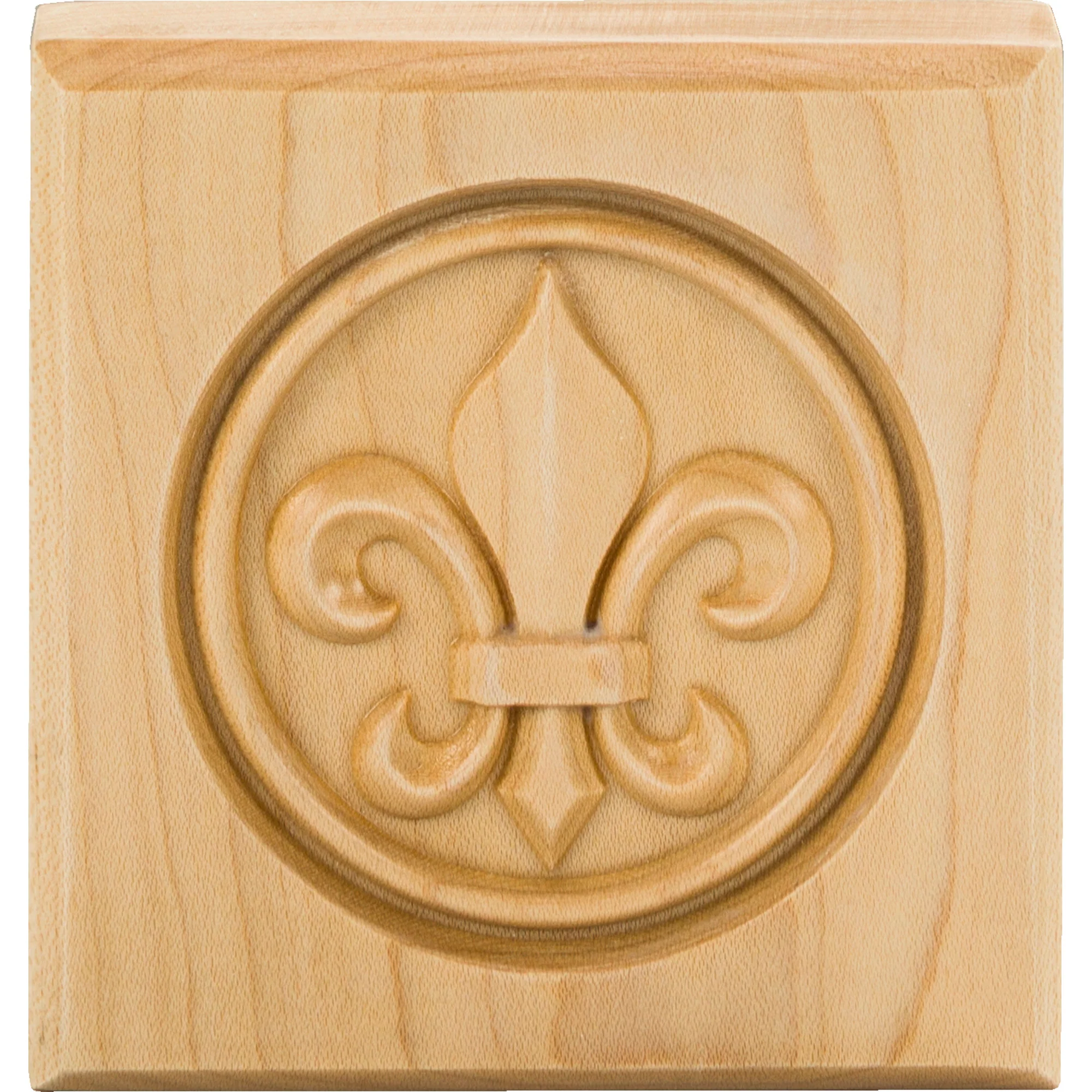 Hardware Resources Fleur-de-lis Rosette Alder 4″ Length