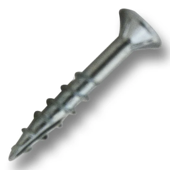 #8 Screw Flat Head #2 Square Coarse Thread Type 17 1-1/8″ Length Zinc, Multiples of 100