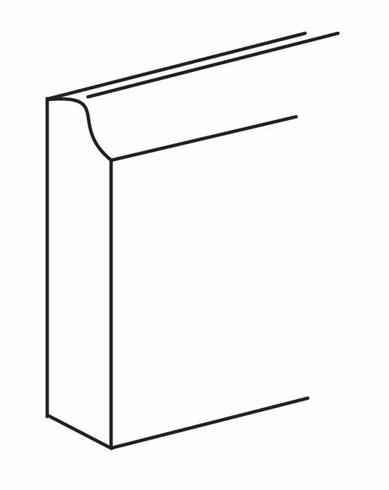Traditional Furniture Base Moulding 4-1/2 H X 3/4 D X 96 L – Amesbury Recessed by JSI
