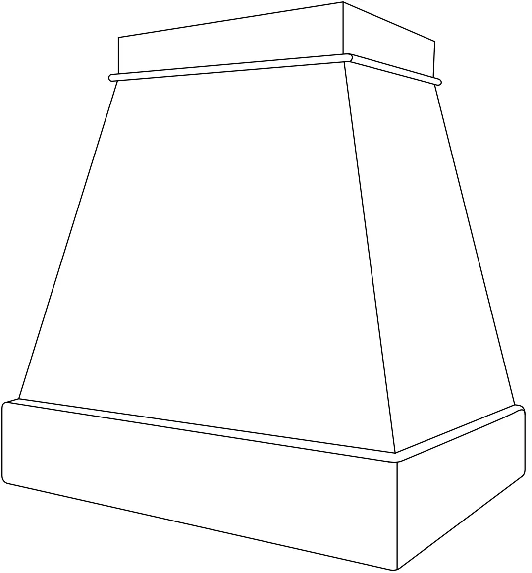 CHW Range Hood 30 W X 30 H (Use VLB30 or SLB30 liner and blower) – Trenton Recessed by JSI