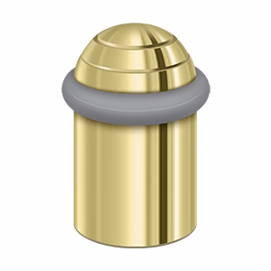 Deltana Round Universal Floor Bumper Dome Cap, Polished Brass, 2-1/8″