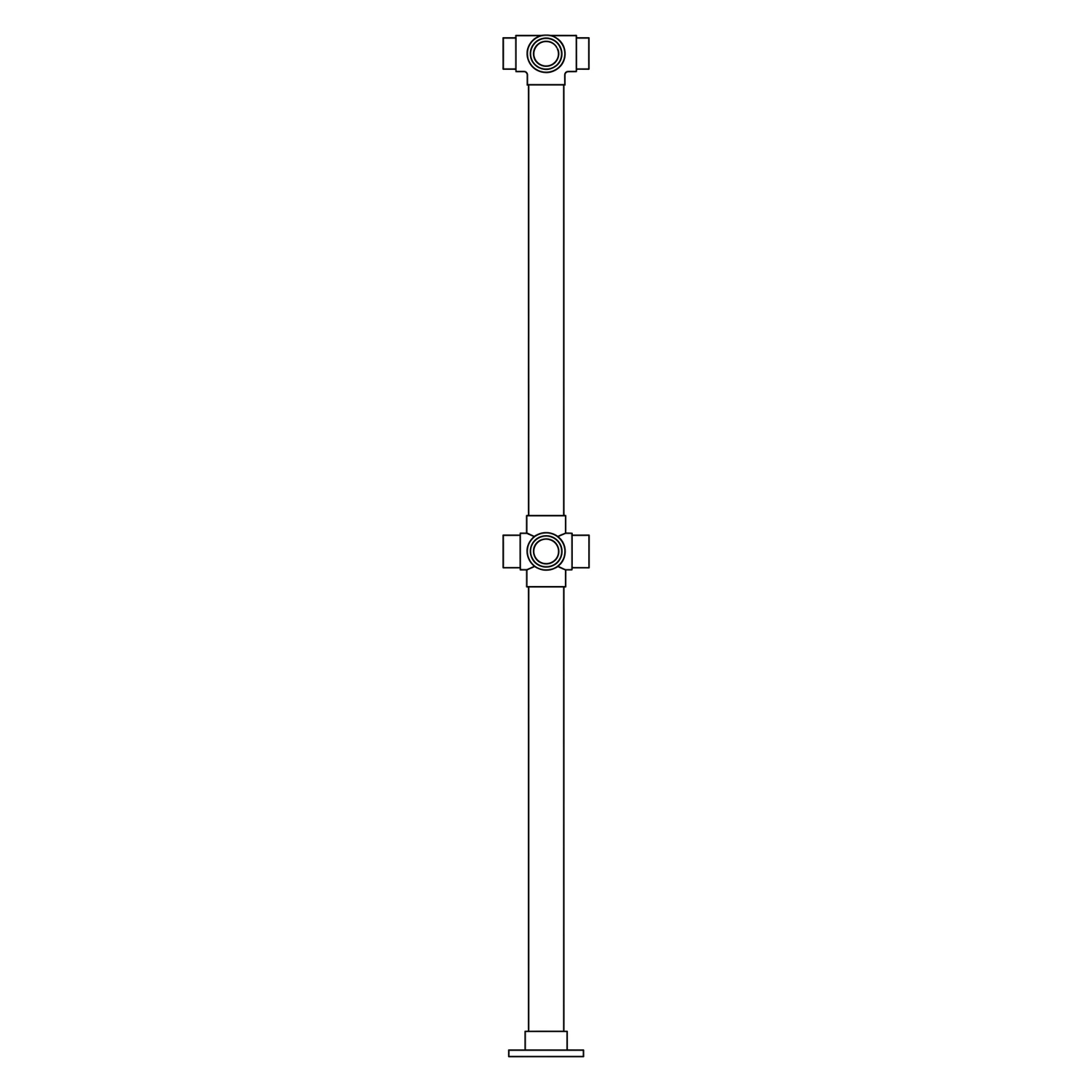Double Flush Tee Post