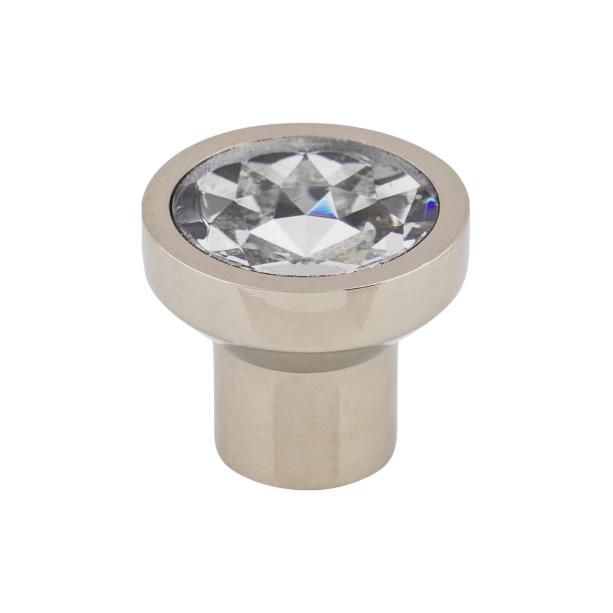Top Knobs Barrington Knob Polished Nickel 13-16″ Diameter Wentworth Crystal Style