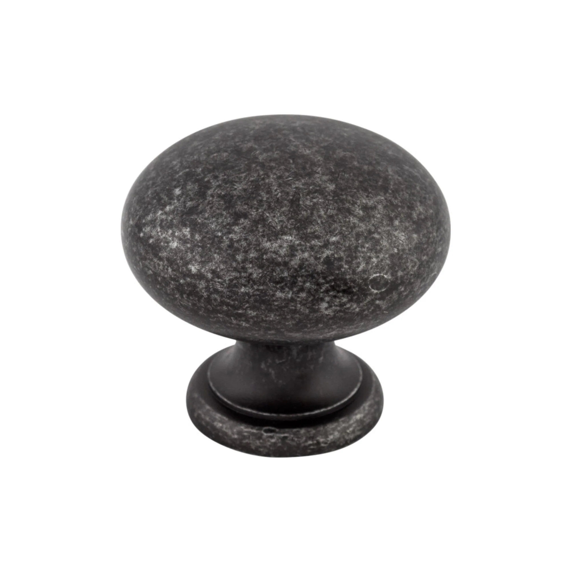 Top Knobs Somerset Knob Black Iron 1-1/4″ Diameter Mushroom Style