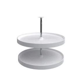 Rev-a-shelf Lazy Daisy Polymer Full Circle 2 Tray Lazy Susan, 28″