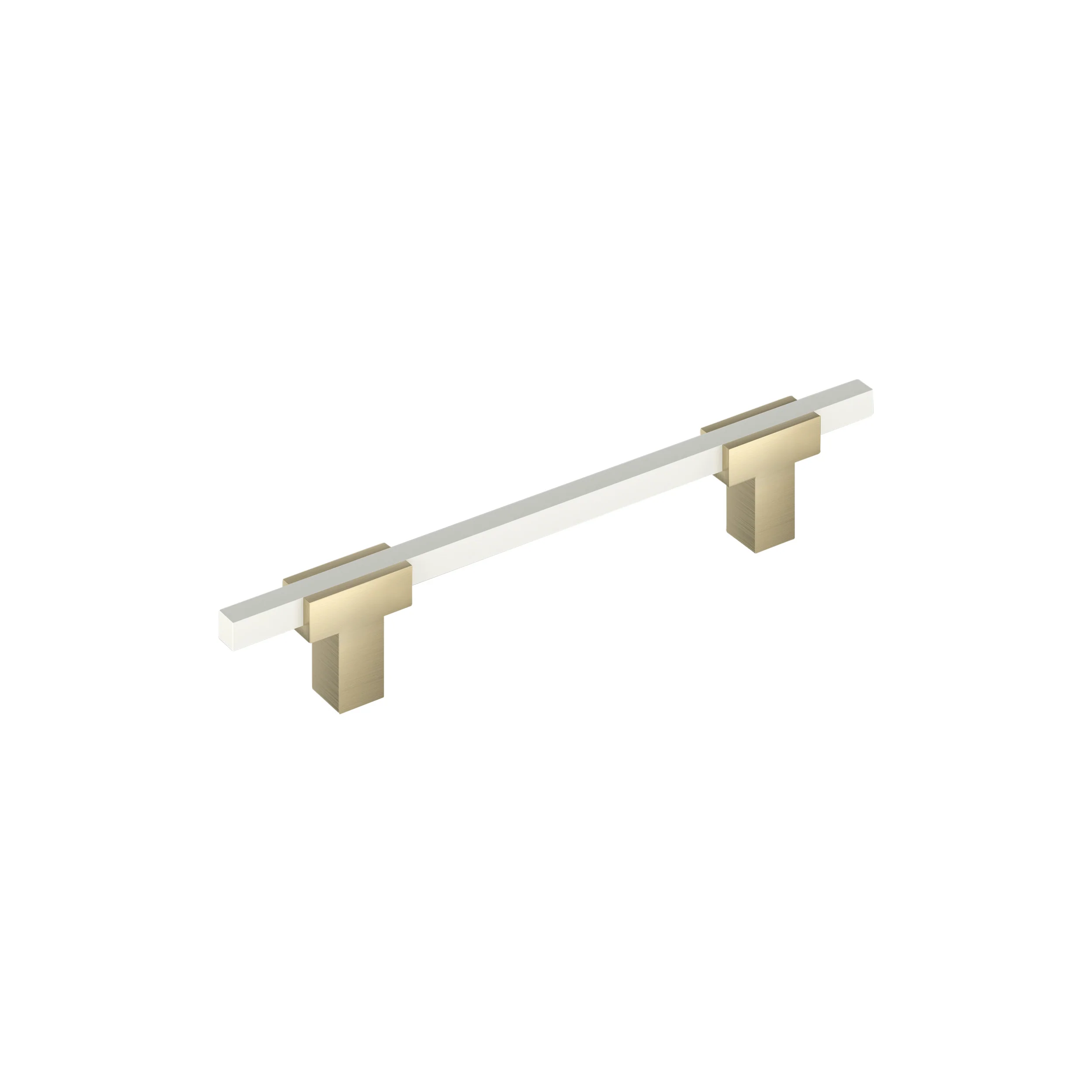 Amerock Urbanite Pull Golden Champagne/White 5-1/16″ Center to Center