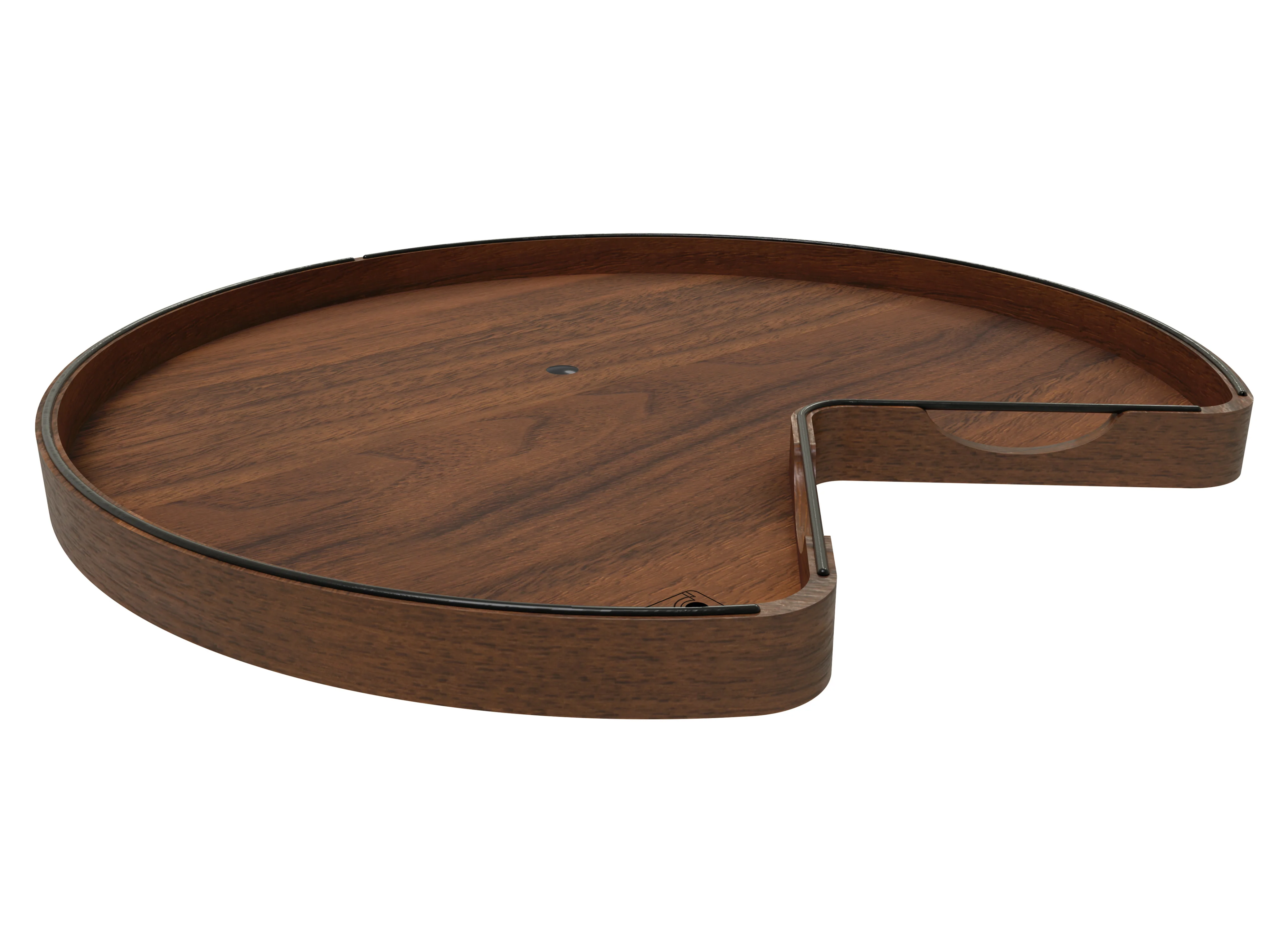 Craftsman Collection Solid Maple Kidney-Shaped Lazy Susan