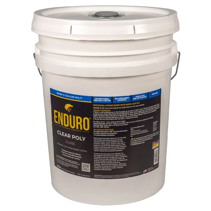 Clear Poly Enduro Clear Poly, Gloss, 5 Gallon
