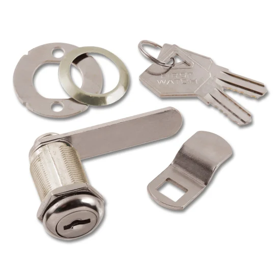 Cabinet & Drawer Cam Lock, 3/4″ Max Thickness, Keyed Different, Chrome