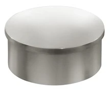 Flush End Cap for 2″ Tubing Polished Stainless Steel
