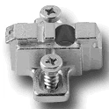 CLIP Mounting Plates 9mm With Pre-Mounted 5mm Euro Screws Zinc, Multiples of 250
