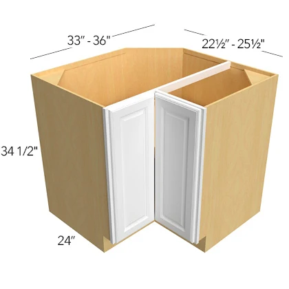 Lazy Susan Base 33 W X 34-1/2 H X 24 D- Hallmark Frost by Fabuwood