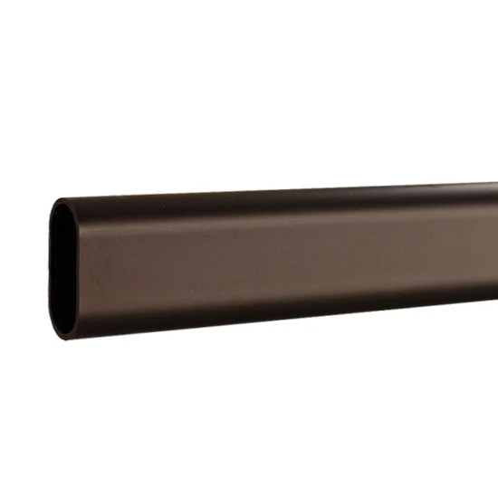 Closet Oval Rod Aluminum 15mm x 30mm x 8ft, Oil Rubbed Bronze