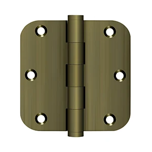 Deltana 3-1/2″ x 3-1/2″ Hinges Antique Brass 5/8″ Radius