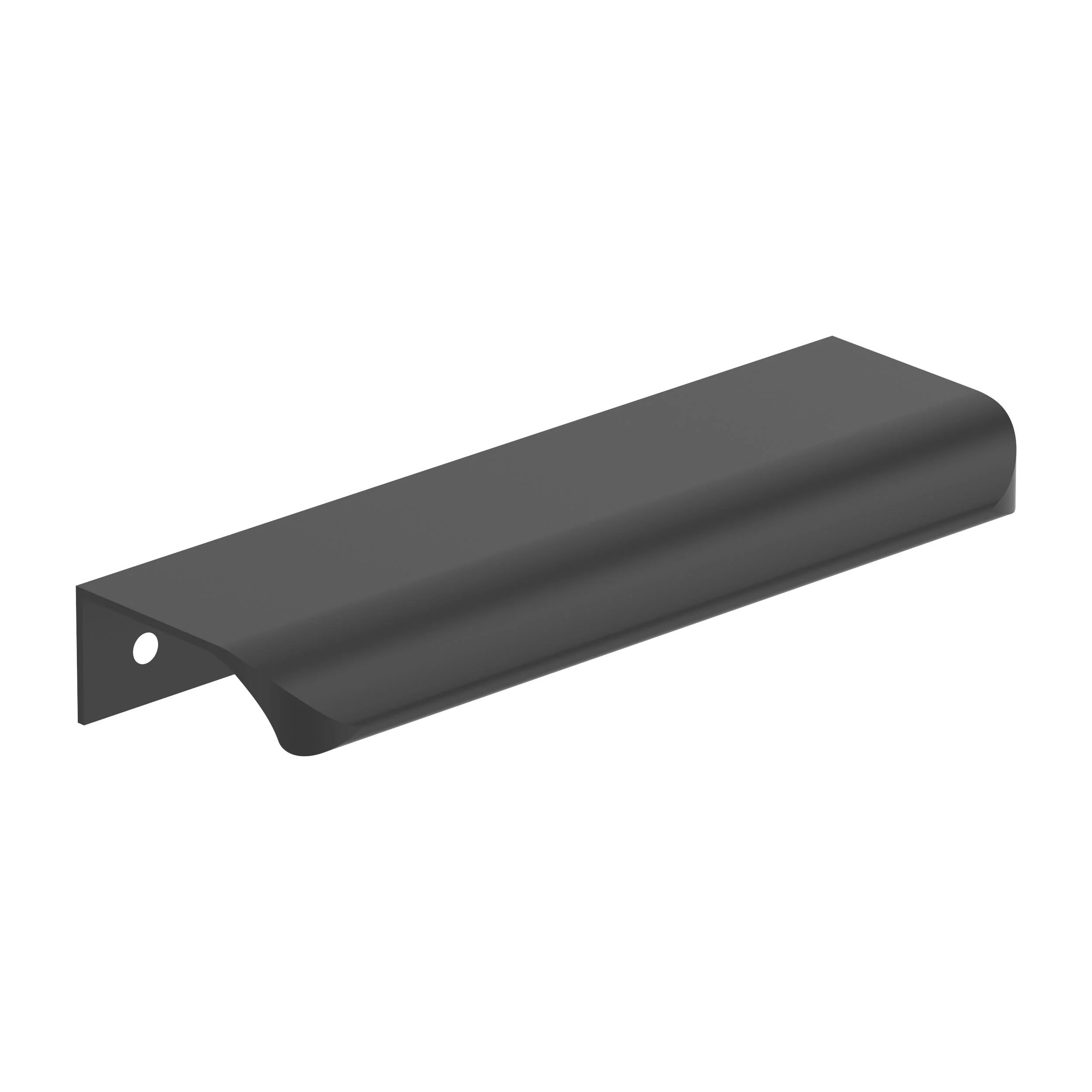 Amerock Streamline Tab Edge Pull Matte Black 4-3/16″ Center to Center