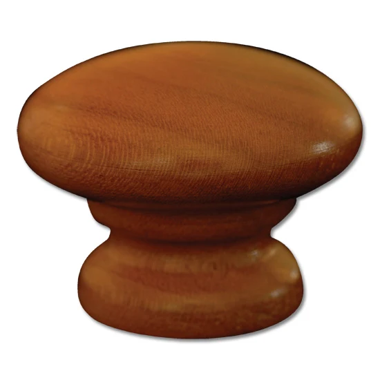 CSH OT Style Wooden Knob With 8-32 Machine Screw Insert Walnut 1-1/2″ Diameter