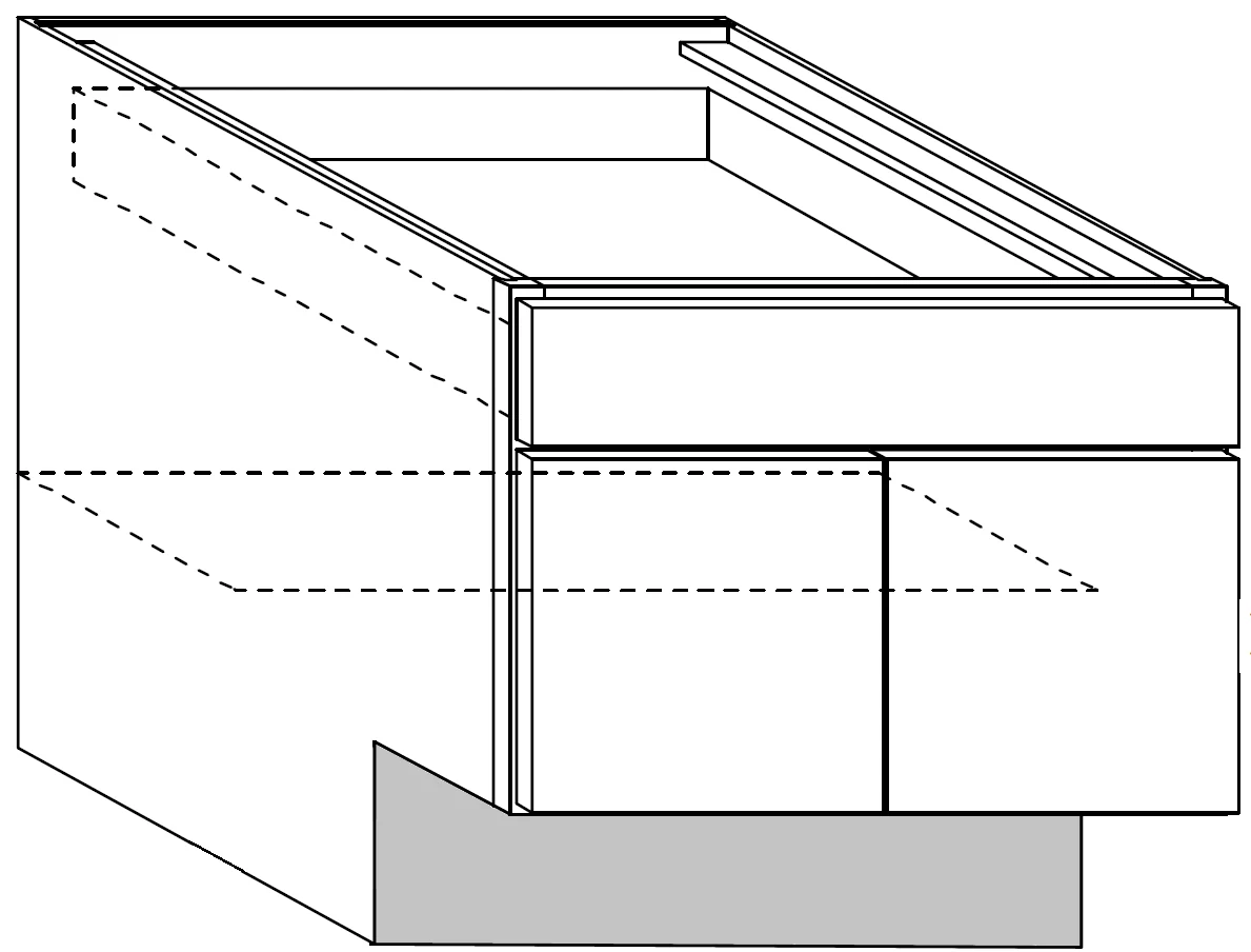 Base Cabinet 24 W X 32-1/2 H X 24 D (9 inch toe) – Rainier Paint by Legend