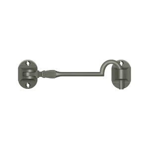 Deltana Cabin Hooks British Style, Antique Nickel, 4″
