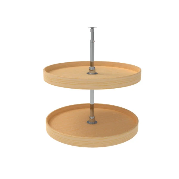 Rev-a-shelf Lazy Daisy Wood Full Circle 2 Tray Lazy Susan 24″ Diameter
