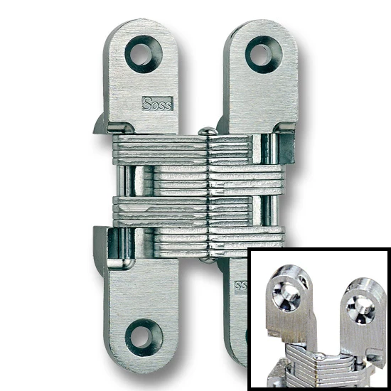SOSS Hinge #212 3-3/4″ Over All Height, Satin Nickel