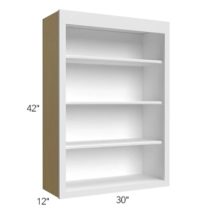 Wall Open Shelf 18 W X 36 H X 12 D – Luxe Oak by Fabuwood
