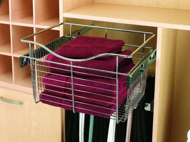 Rev-a-shelf Pull-Out Closet Baskets 30″ Wide Chrome Wire 14″ Depth 11″ Height