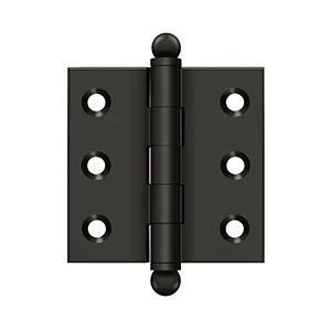Deltana 2″ x 2″ Hinge With Ball Tips, Oil Rubbed Bronze