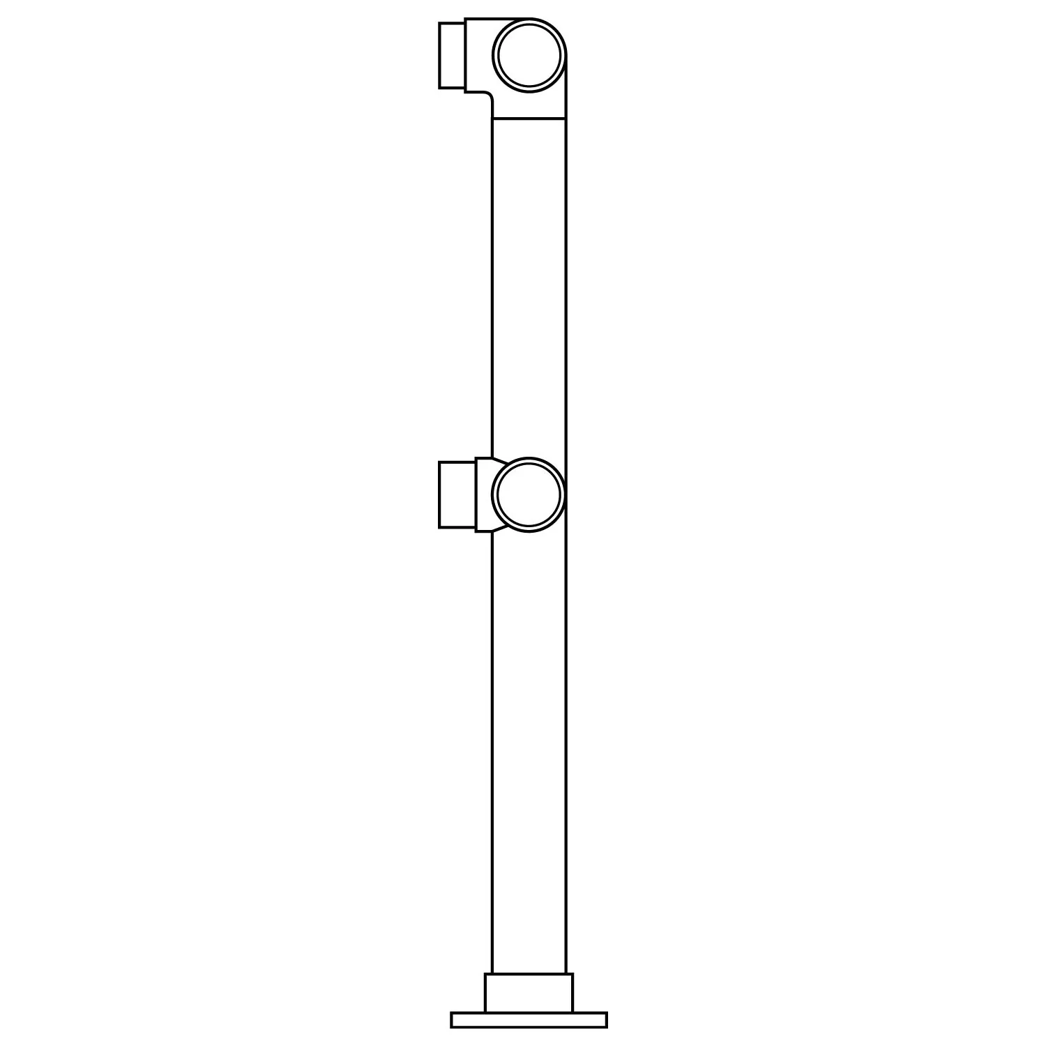 Double Flush Corner Post