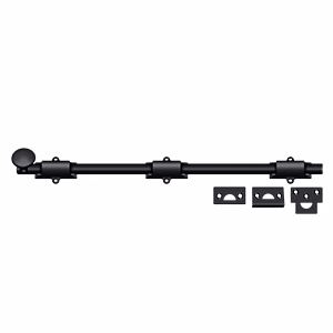 Deltana Surface Bolt Heavy Duty, Black, 18″