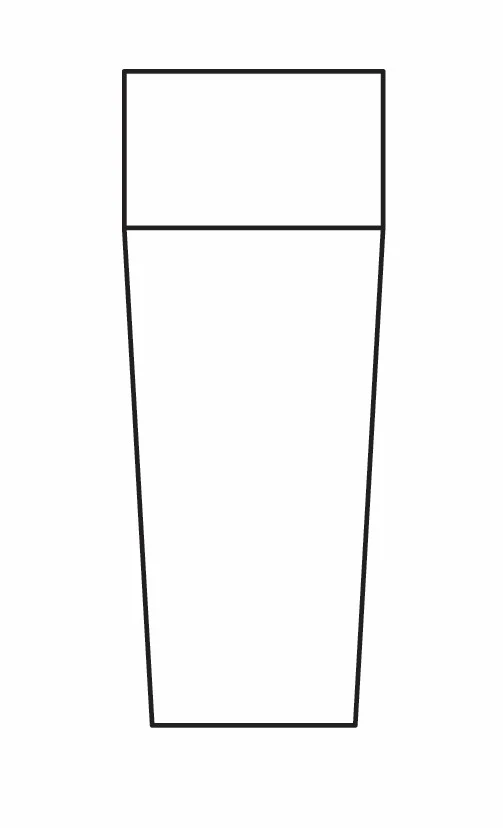 Tapered Foot 1-7/8 W X 4-1/2 H X 1-7/8 D – Dover by JSI