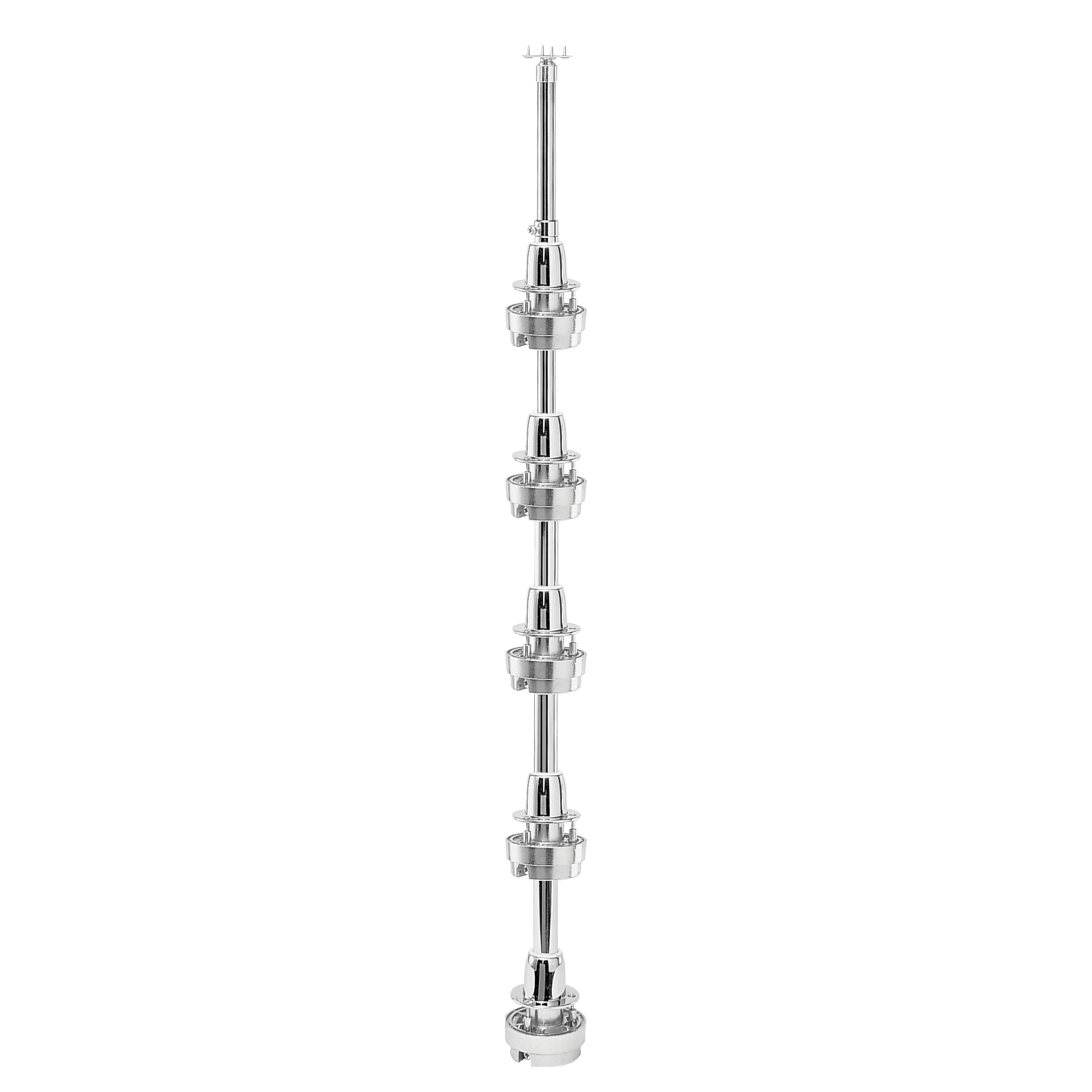 Utility Cabinet Centering 5 Shelf Hardware Set – Chrome Finish