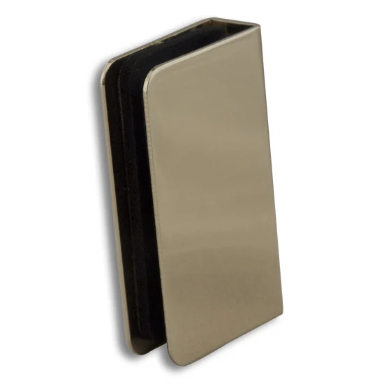 U.S. Futaba Catch Glass Door Slip-On 3/16″ For 1/4″ Glass, Polished Brass