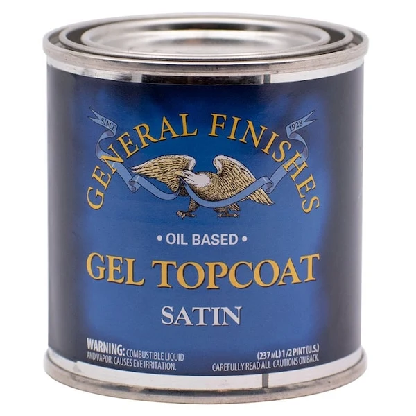 General Finishes Gel Topcoat Oil-Based, Half Pints