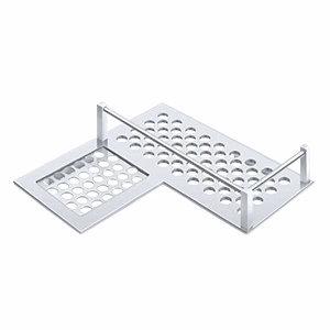 Deltana 9″ Bathroom Basket Heavy Duty Chrome Left Corner
