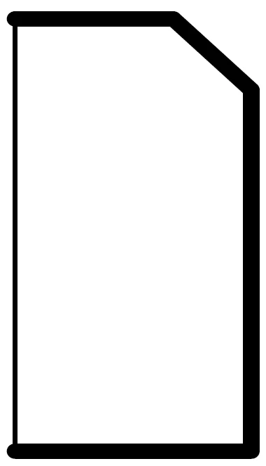 Beveled Counter Top Edge Moulding 1-1/2 H X 96 L X 3/4 Th – Rainier Paint by Legend