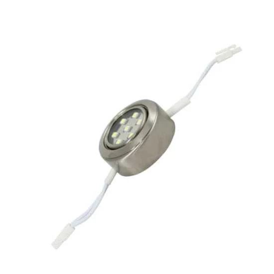 Advanced Affiliates Led Puck Light Satin Nickel Metal, Cool White