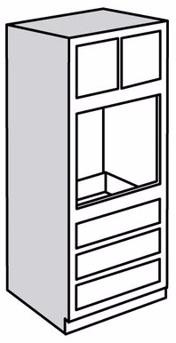 Oven Cabinet 33 W X 84 H – Nantucket Linen by Horning